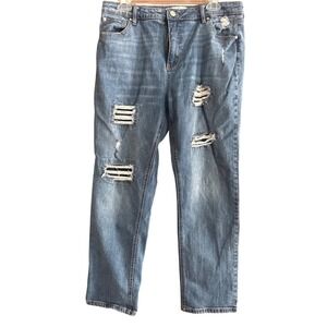 EST 1946 Denim Hi Rise Distressed‎ Ripped Blue Jeans Women's Size 12